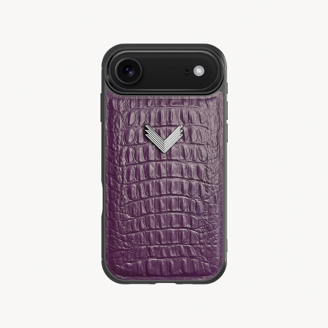 Husa Telefon iPhone Air, Piele Vitel, Textura Aligator