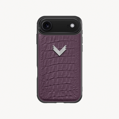 Husa Telefon iPhone 17 Air, Piele Vitel, Textura Aligator