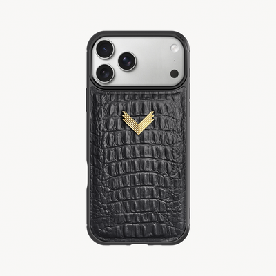 Husa Telefon iPhone 17 Pro, Piele Vitel, Textura Aligator