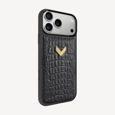 Husa Telefon iPhone 17 Pro, Piele Vitel, Textura Aligator