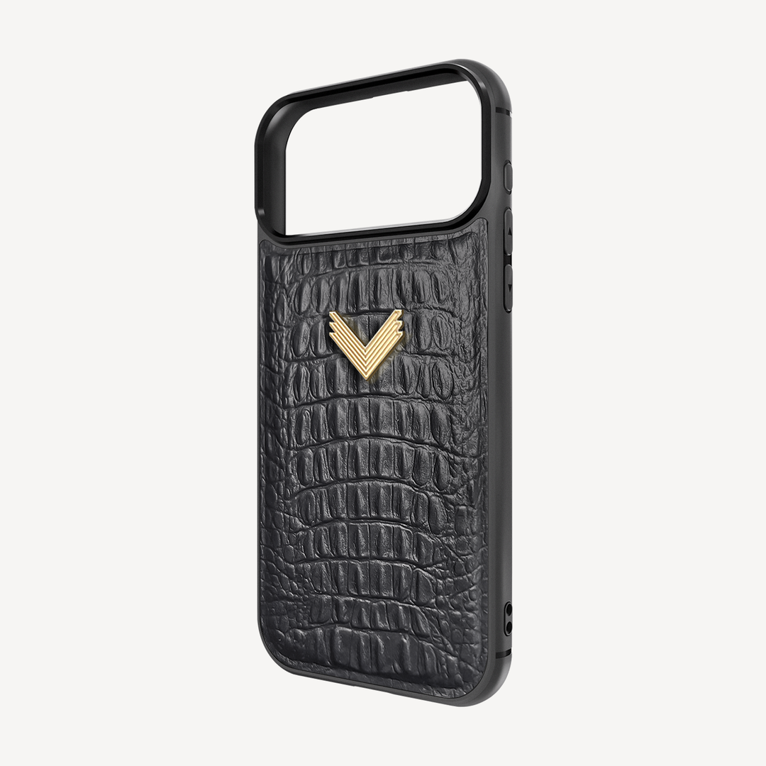 Husa Telefon iPhone 17 Pro, Piele Vitel, Textura Aligator