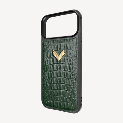 Husa Telefon iPhone 17 Pro, Piele Vitel, Textura Aligator