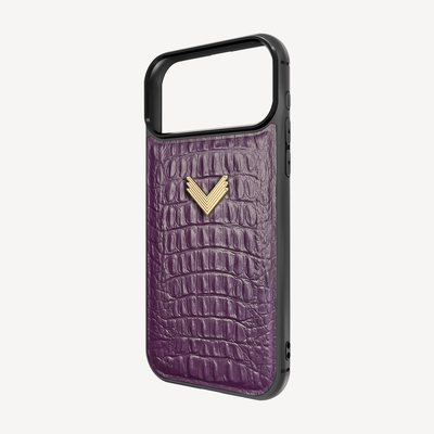 Husa Telefon iPhone 17 Pro, Piele Vitel, Textura Aligator