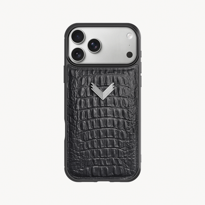 Husa Telefon iPhone 17 Pro, Piele Vitel, Textura Aligator