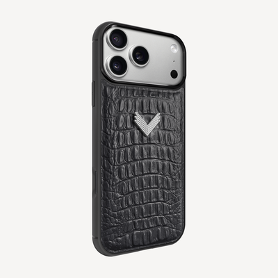 Husa Telefon iPhone 17 Pro, Piele Vitel, Textura Aligator