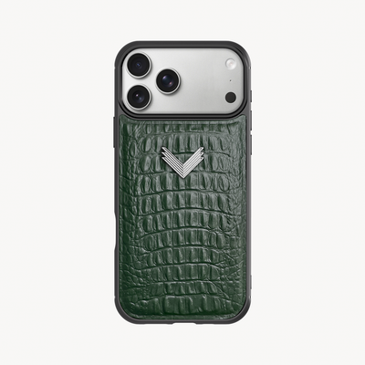 Husa Telefon iPhone 17 Pro, Piele Vitel, Textura Aligator