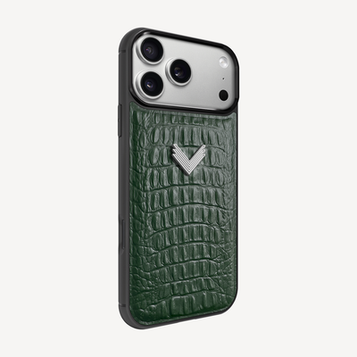 Husa Telefon iPhone 17 Pro, Piele Vitel, Textura Aligator