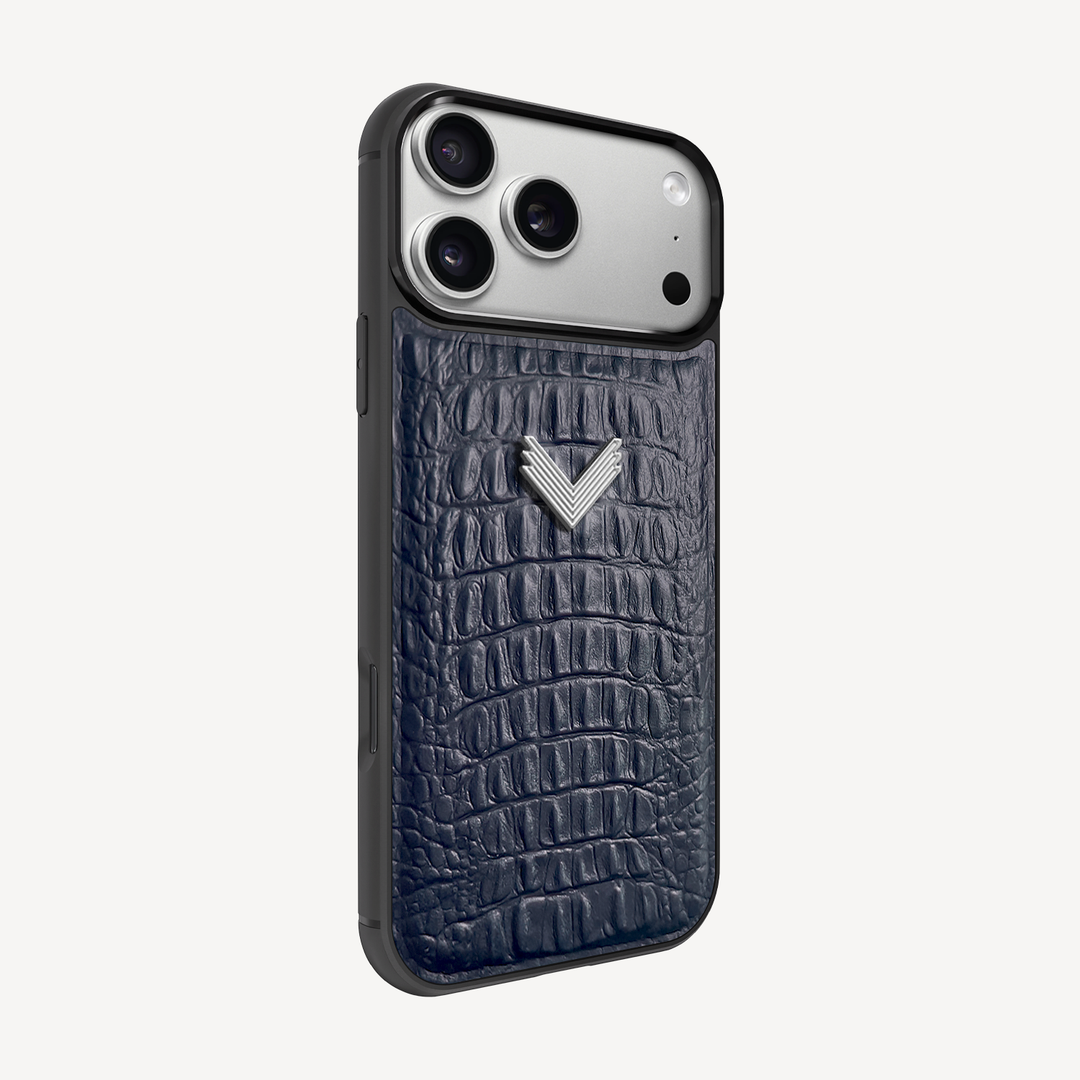 Husa Telefon iPhone 17 Pro, Piele Vitel, Textura Aligator
