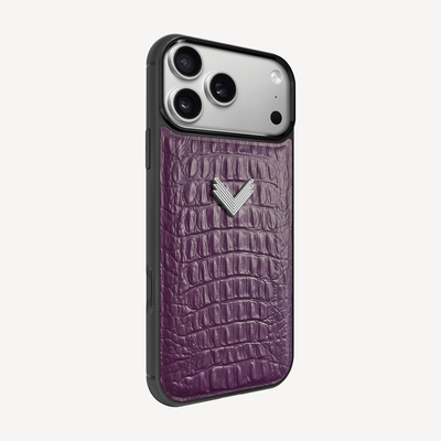 Husa Telefon iPhone 17 Pro, Piele Vitel, Textura Aligator