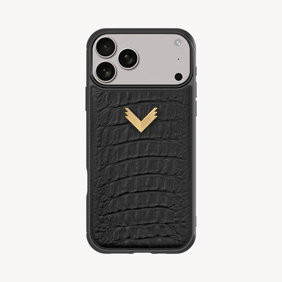 Husa Telefon iPhone 17 Pro, Piele Vitel, Textura Aligator