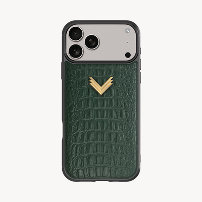 Husa Telefon iPhone 17 Pro, Piele Vitel, Textura Aligator