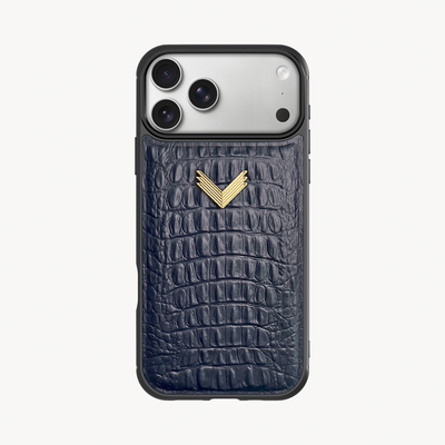 Husa Telefon iPhone 17 Pro Max, Piele Vitel, Textura Aligator