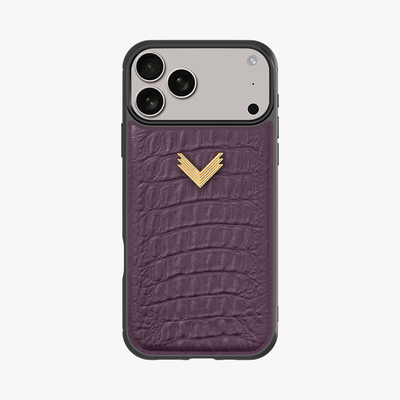 Husa Telefon iPhone 17 Pro, Piele Vitel, Textura Aligator