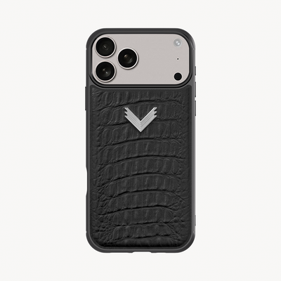 Husa Telefon iPhone 17 Pro, Piele Vitel, Textura Aligator