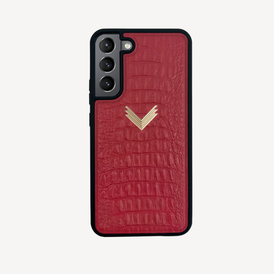 Husa Telefon Samsung S22, Piele Vitel, Textura Aligator