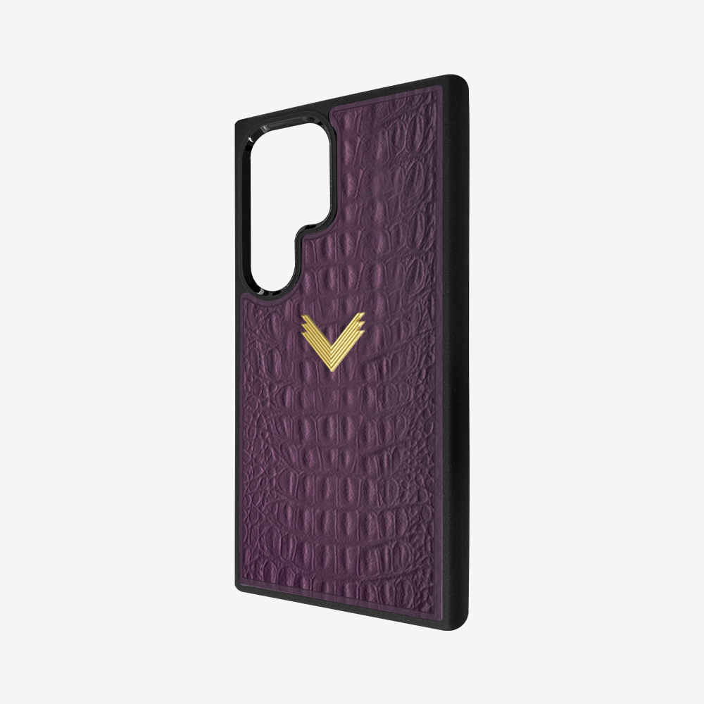 Husa Telefon Samsung S23 Ultra, Piele Vitel, Textura Aligator