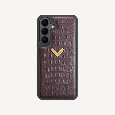 Husa Telefon Samsung S26, Piele Vitel, Textura Aligator