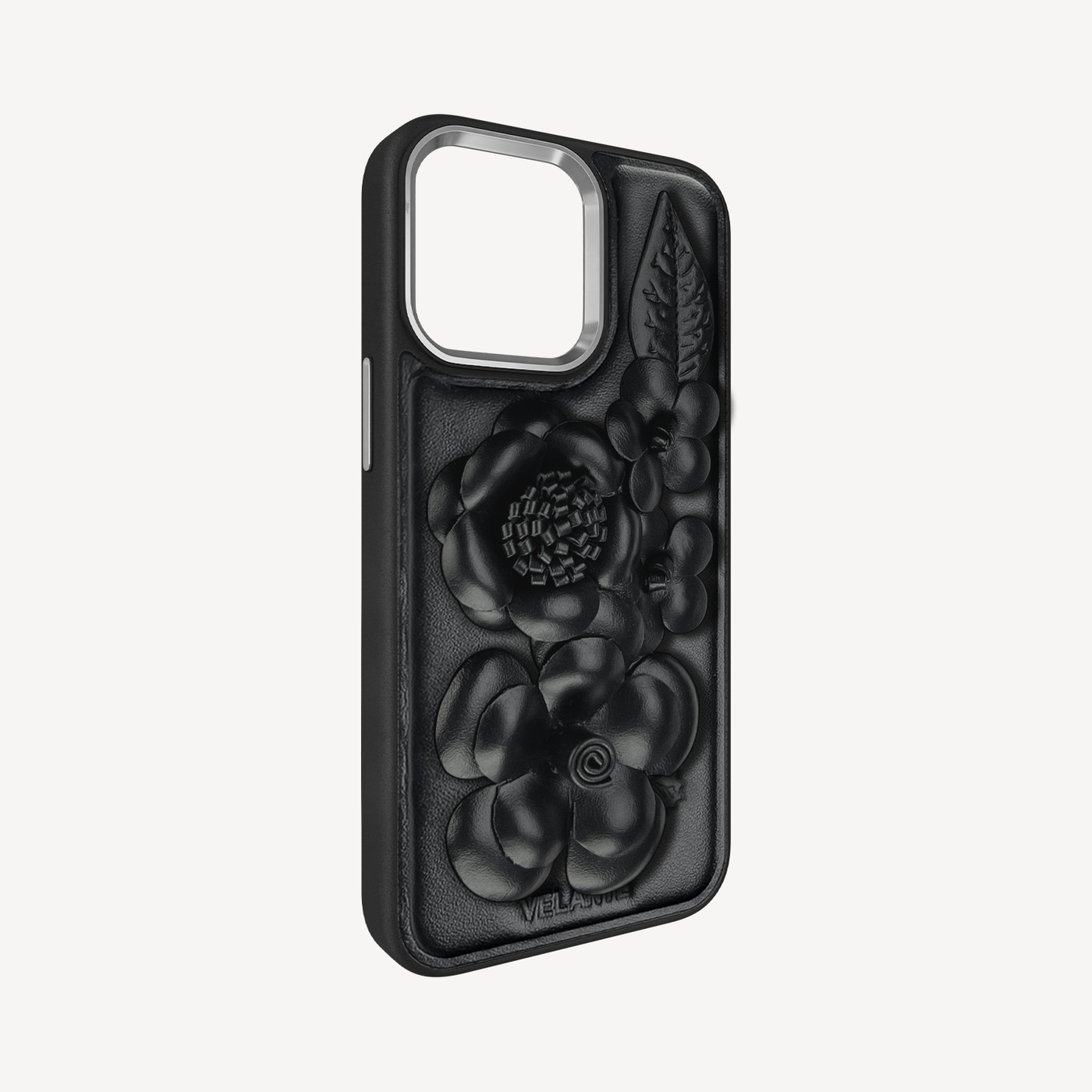 Husa Telefon iPhone 14 Pro Max, Piele Vitel, Midnight Blossom