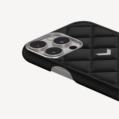 Husa Telefon iPhone 15 Pro Max, Piele Vitel, Textura Caviar