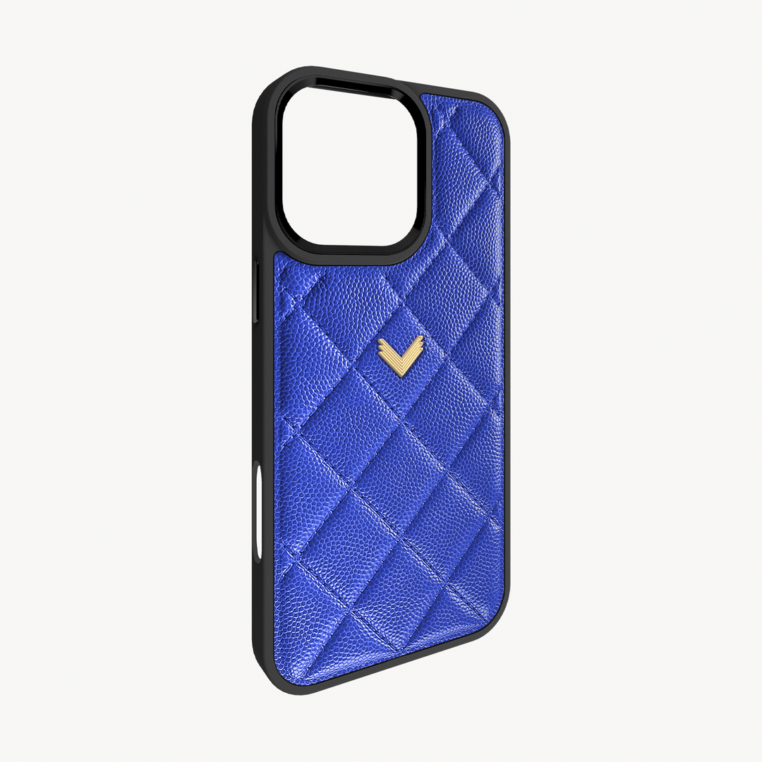 Husa Telefon iPhone 16 Pro, Piele Vitel, Textura Caviar