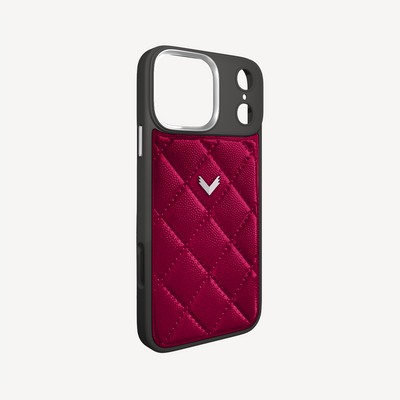 Husa Telefon iPhone 18 Pro, Piele Vitel, Textura Caviar
