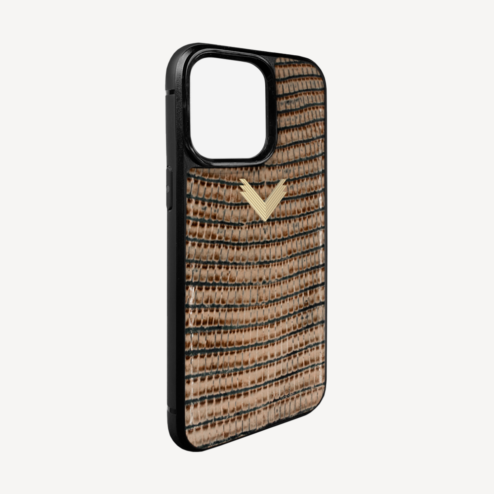 Husa Telefon iPhone 15 Pro, Piele Vitel, Textura Lizard