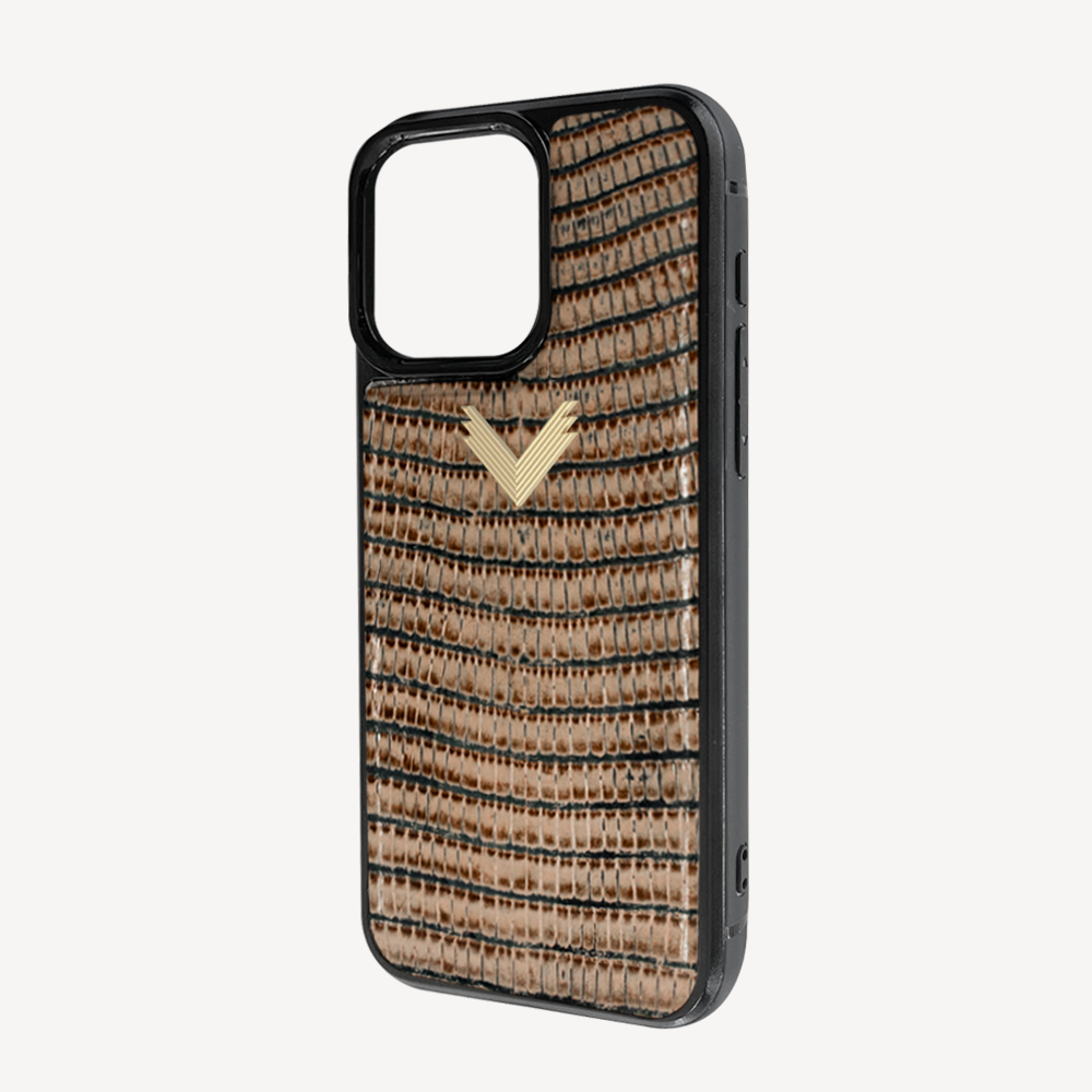 Husa Telefon iPhone 15 Pro, Piele Vitel, Textura Lizard