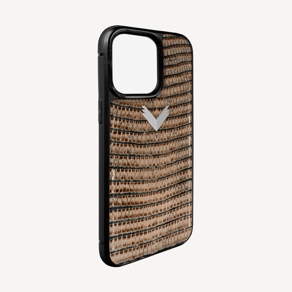 Husa Telefon iPhone 15 Pro, Piele Vitel, Textura Lizard