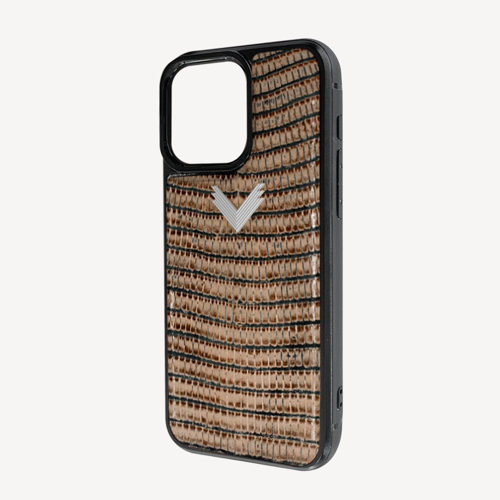 Husa Telefon iPhone 15 Pro, Piele Vitel, Textura Lizard