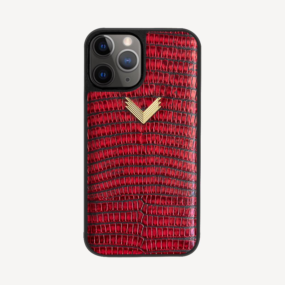 Husa Telefon iPhone 11 Pro, Piele Vitel, Textura Lizard