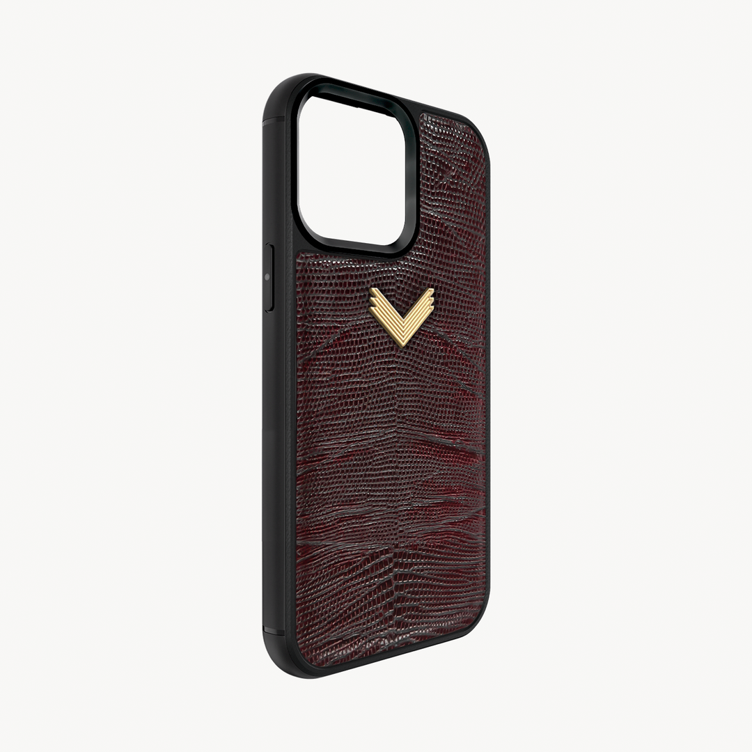 Husa Telefon iPhone 15 Pro, Piele Vitel, Textura Lizard