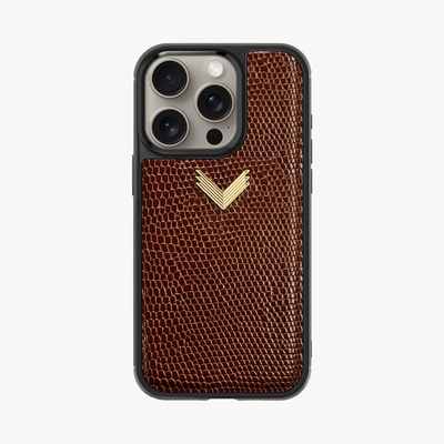 Husa Telefon iPhone 15 Pro, Piele Vitel, Textura Lizard