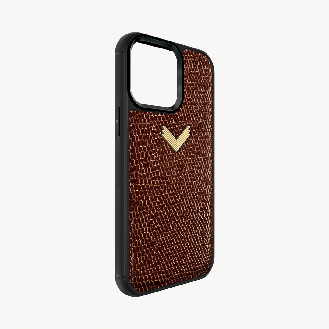 Husa Telefon iPhone 15 Pro, Piele Vitel, Textura Lizard