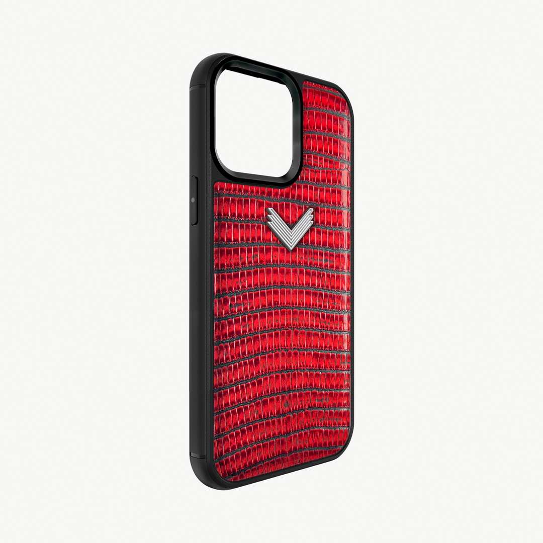 Husa Telefon iPhone 15 Pro, Piele Vitel, Textura Lizard