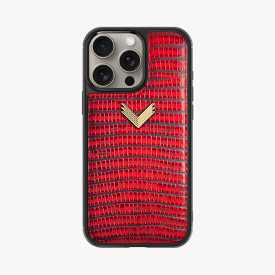 Husa Telefon iPhone 15 Pro, Piele Vitel, Textura Lizard