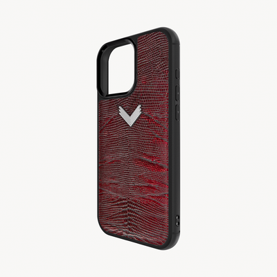Husa Telefon iPhone 15 Pro Max, Piele Vitel, Textura Lizard