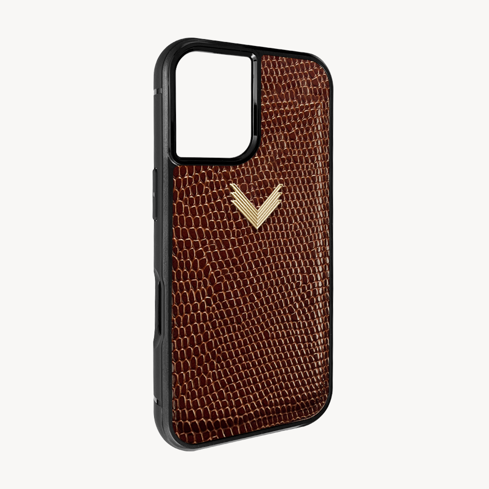 Husa Telefon iPhone 16, Piele Vitel, Textura Lizard