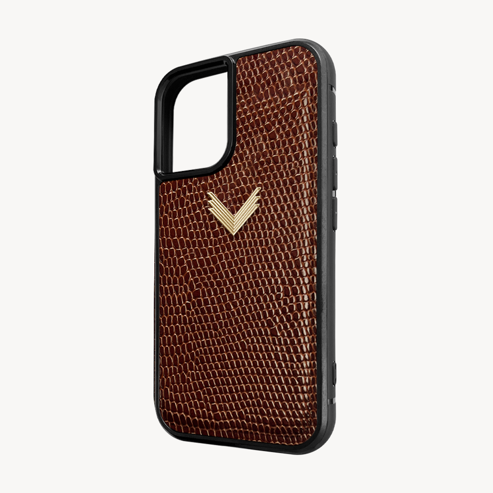 Husa Telefon iPhone 16, Piele Vitel, Textura Lizard
