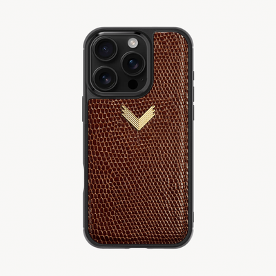 Husa Telefon iPhone 16 Pro, Piele Vitel, Textura Lizard