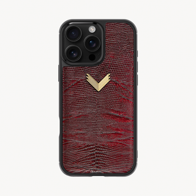Husa Telefon iPhone 16 Pro Max, Piele Vitel, Textura Lizard
