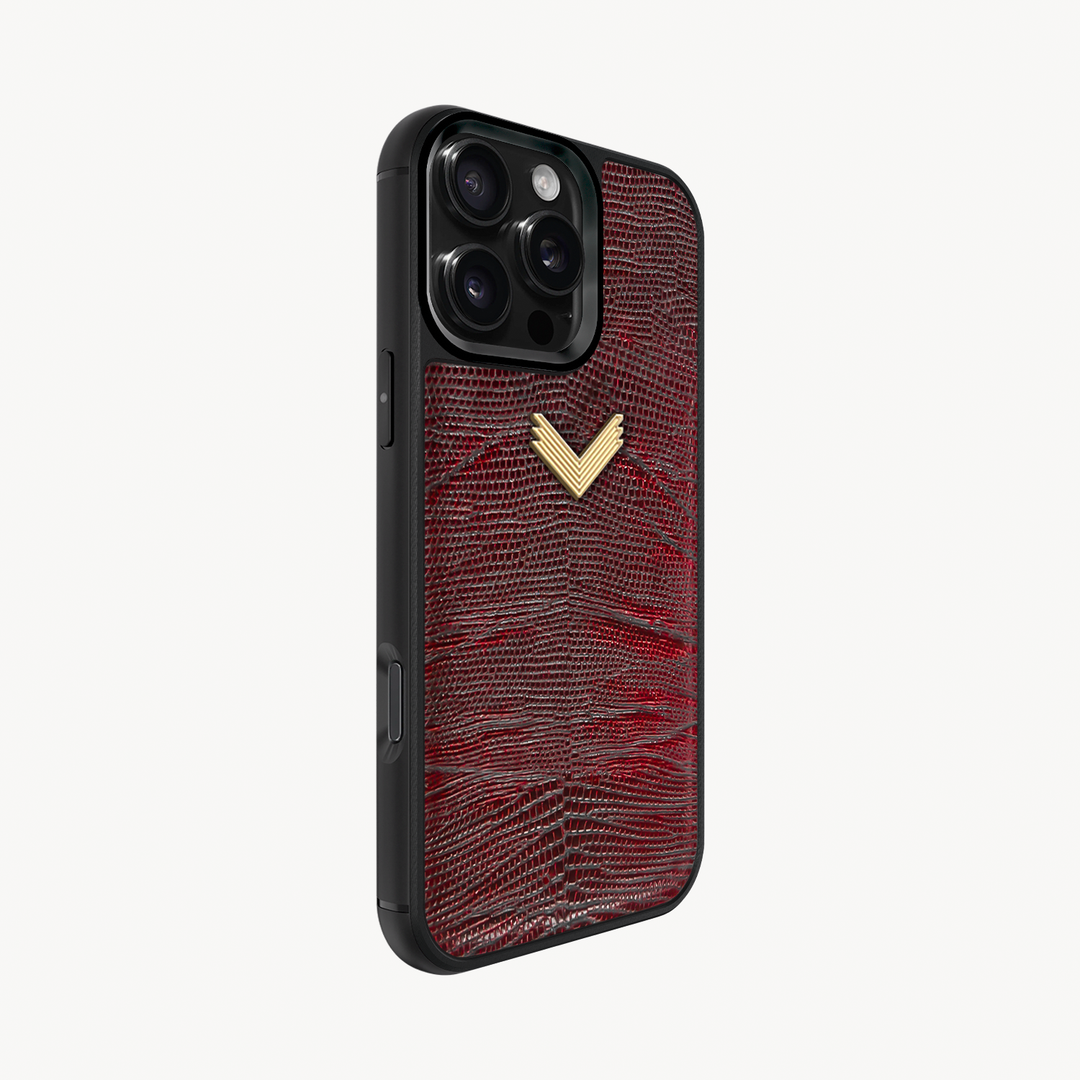 Husa Telefon iPhone 16 Pro, Piele Vitel, Textura Lizard