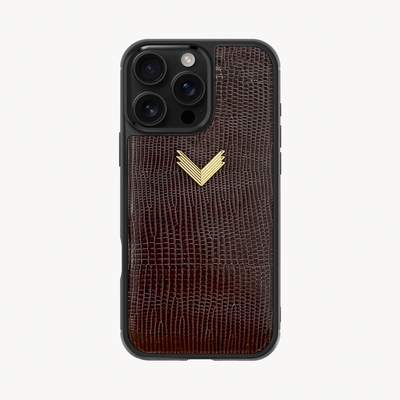 Husa Telefon iPhone 16 Pro Max, Piele Vitel, Textura Lizard