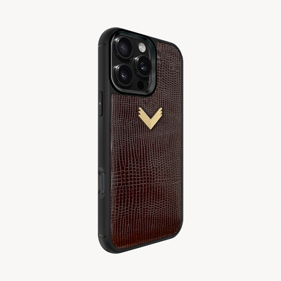 Husa Telefon iPhone 16 Pro Max, Piele Vitel, Textura Lizard