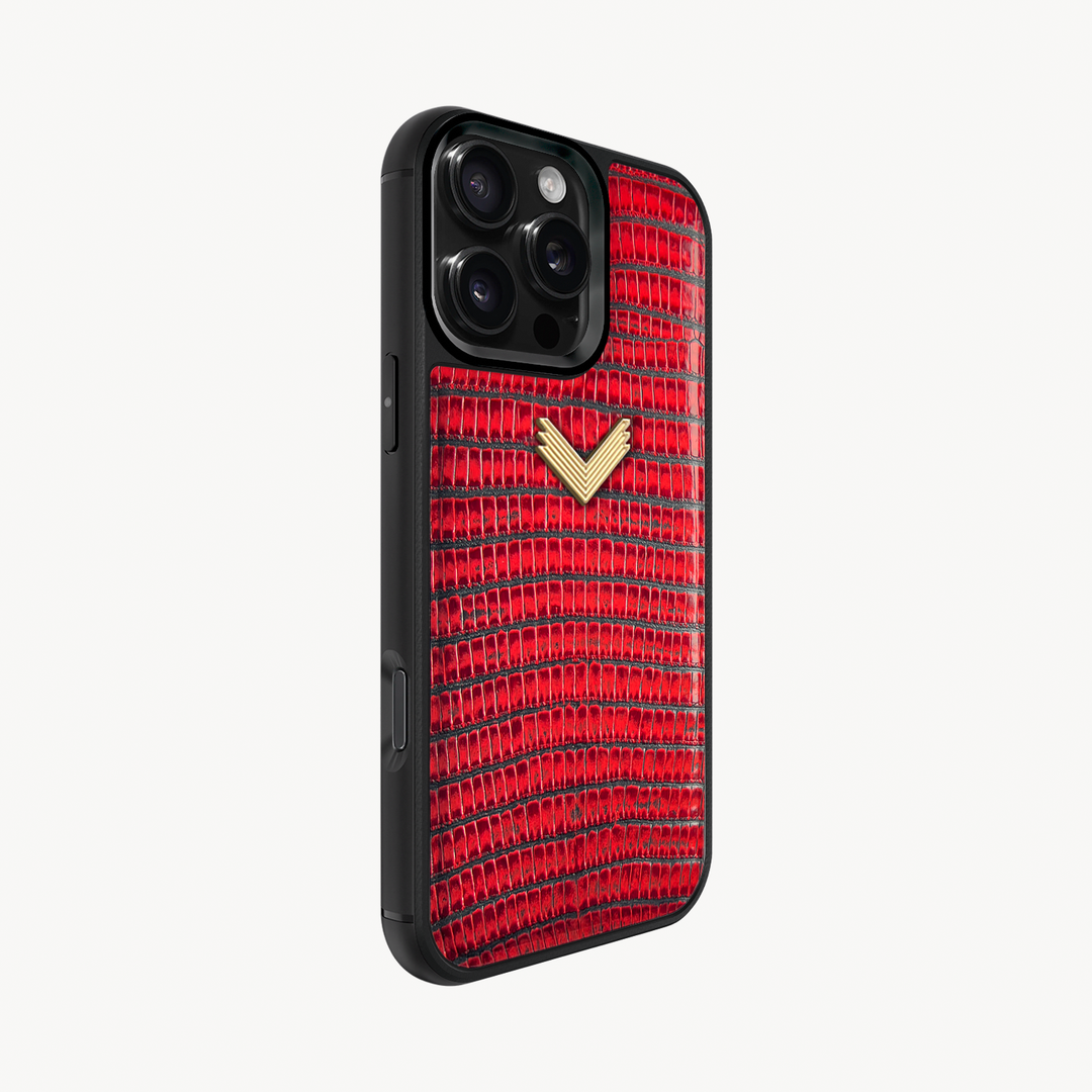 Husa Telefon iPhone 16 Pro Max, Piele Vitel, Textura Lizard