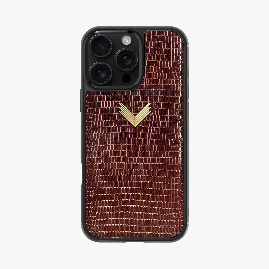 Husa Telefon iPhone 16 Pro Max, Piele Vitel, Textura Lizard