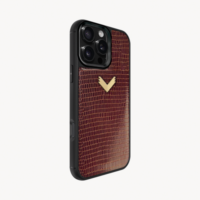 Husa Telefon iPhone 16 Pro Max, Piele Vitel, Textura Lizard