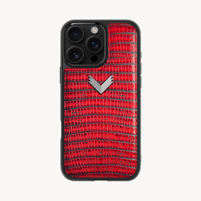 Husa Telefon iPhone 16 Pro Max, Piele Vitel, Textura Lizard