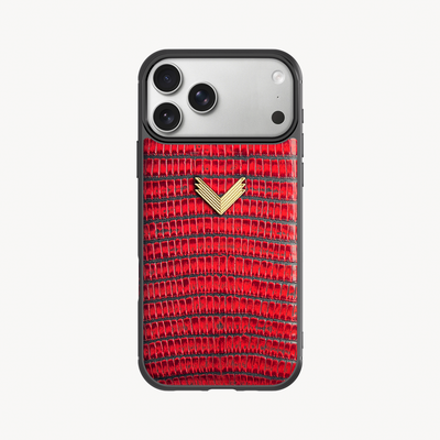 Husa Telefon iPhone 17 Pro, Piele Vitel, Textura Lizard