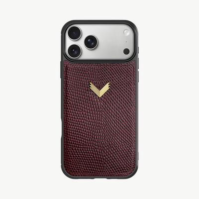 Husa Telefon iPhone 18 Pro, Piele Vitel, Textura Lizard
