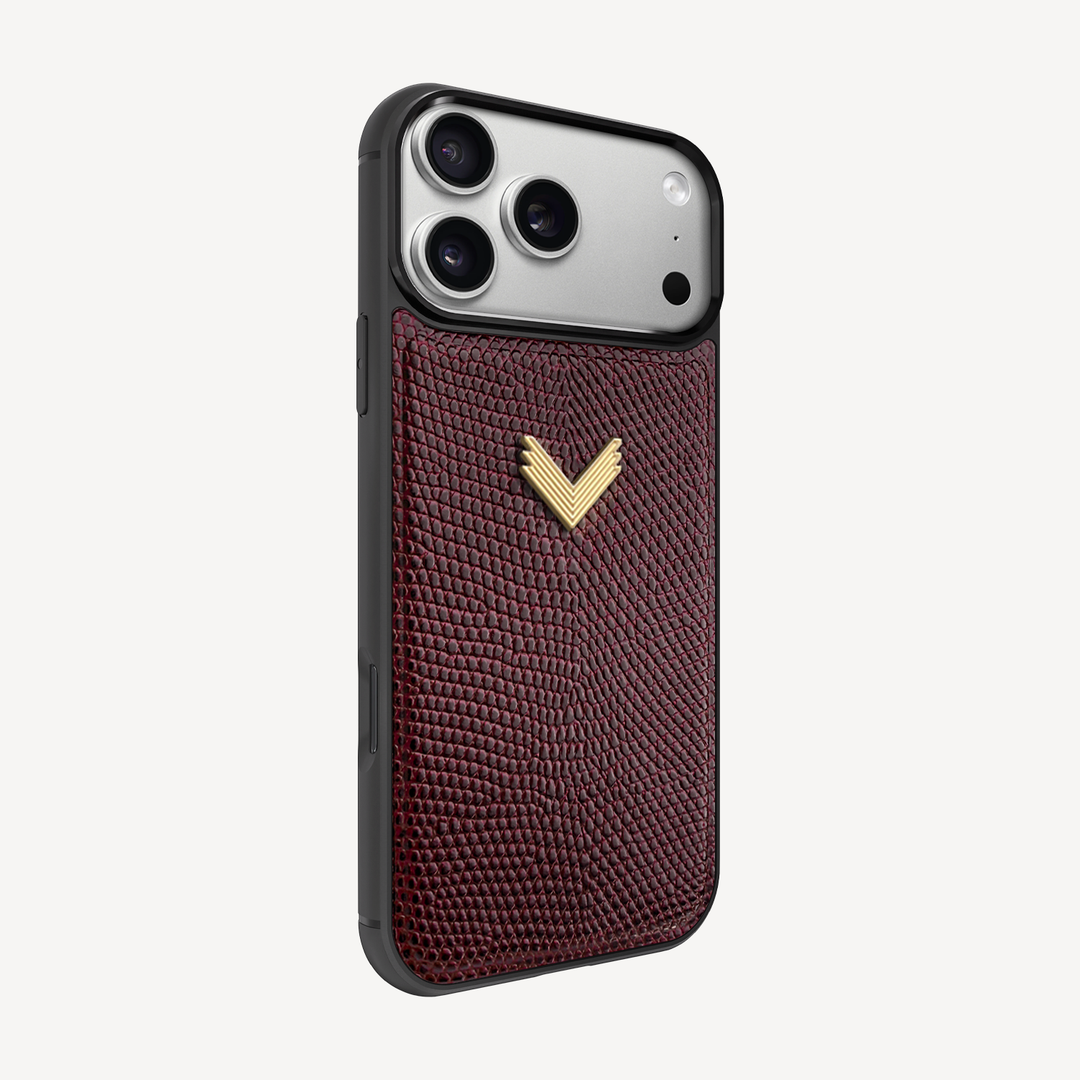Husa Telefon iPhone 18 Pro, Piele Vitel, Textura Lizard